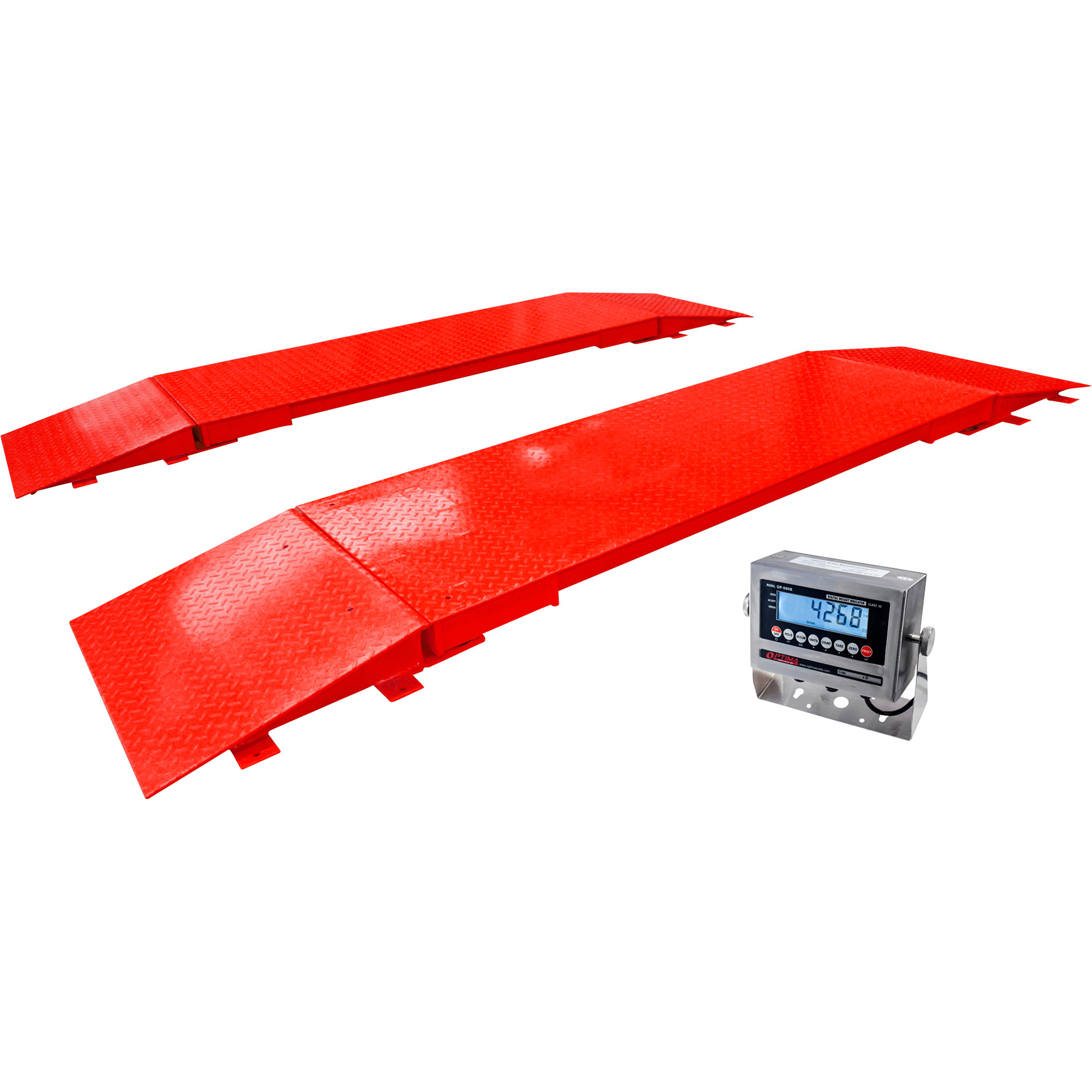Optima Scale Axle Scale, 80,000-Lb. Capacity, 10-Lb. Display Increments, Model# OP-923-12-80K